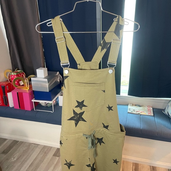 Star Printed French Terry Jumpsuit by Blue Buttercup - Picture 1 of 10